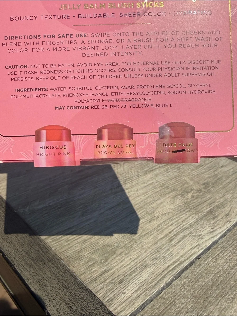 NIB Juicy. Couture 3pc Blush & Lip Jelly Balm Stick Set Makeup